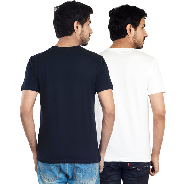Clothe Funn Mens Round Neck T-Shirt, Combo-10