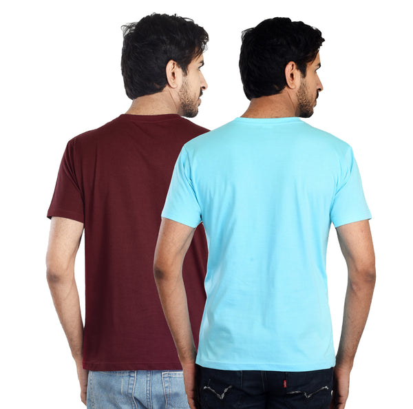 Clothe Funn Mens Round Neck T-Shirt, Combo-9
