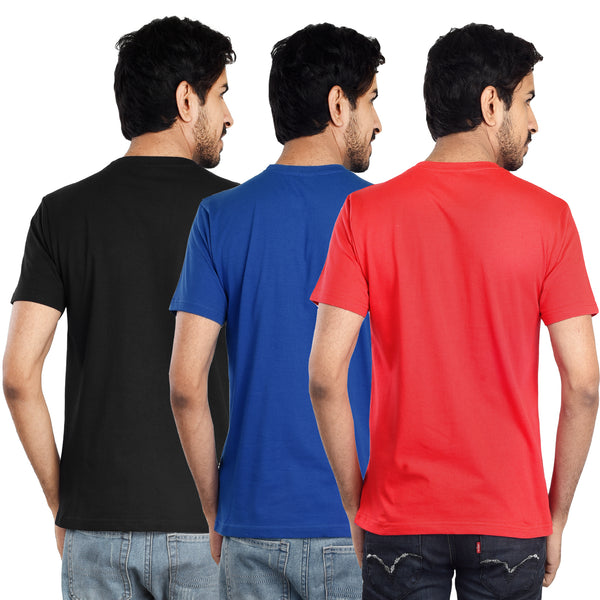 Clothe Funn Mens Round Neck T-Shirt, Combo-6
