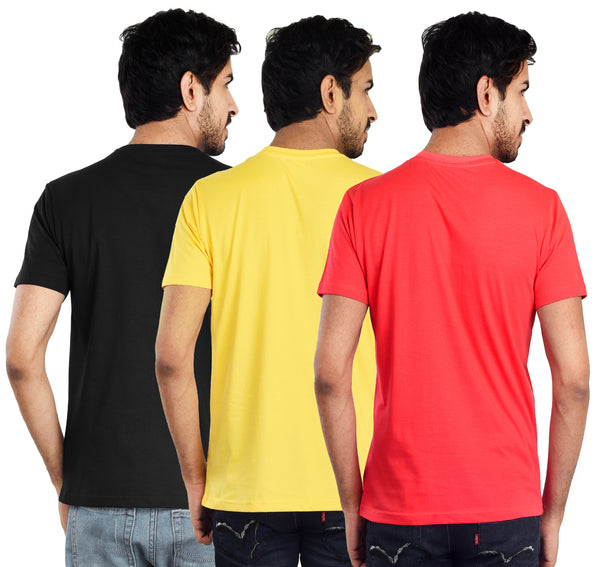 Clothe Funn Mens Round Neck T-Shirt, Combo-1