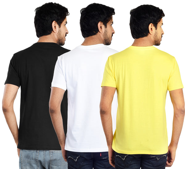 Clothe Funn Mens Round Neck T-Shirt, Combo-5
