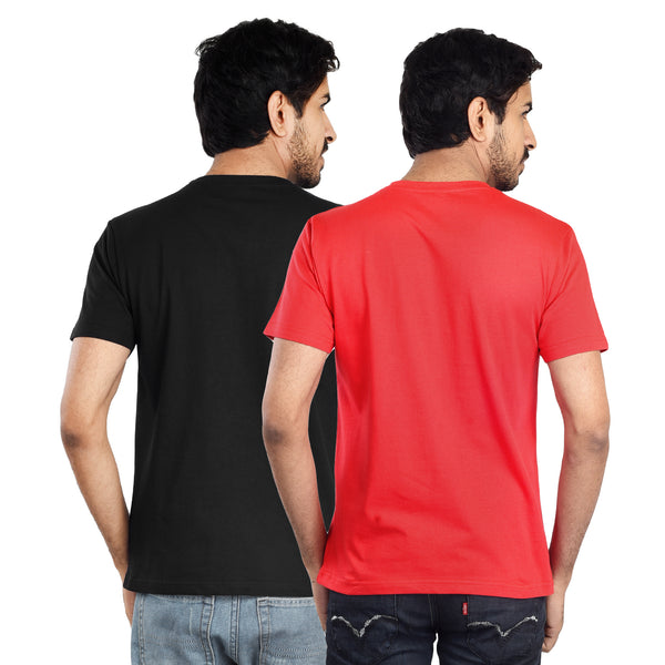 Clothe Funn Mens Round Neck T-Shirt, Combo-7