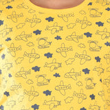 Clothe Funn Boys Half Sleeve Airplane Printed T-Shirt & Shorts Set, Gold/Navy
Half Sleeve T-Shirt & Shorts