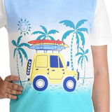 Clothe Funn Boys Beach Printed Half Sleeves T-Shirt & Shorts Set, Off-White/Royal
Half Sleeve T-Shirt & Shorts