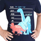 Clothe Funn Boys Dino Printed Half Sleeve T-Shirt & Shorts Set, Navy/Mint
Half Sleeve T-Shirt & Shorts