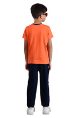 Clothe Boys Dreamer Printed Half Sleeve T-Shirt & Pant Set, Orange/Navy
Half Sleeve T-Shirt & Pant