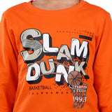 Clothe Funn Boys Dunk Printed Full Sleeve T-Shirt & Track Pant Set, Orange/Black
Full Sleeve T-Shirt & Pant