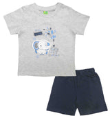 Clothe Funn Baby Boys Elephant Printed Half Sleeve T-Shirt & Shorts Set, Grey Melange/Navy
Half Sleeve T-Shirt & Shorts