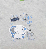 Clothe Funn Baby Boys Elephant Printed Half Sleeve T-Shirt & Shorts Set, Grey Melange/Navy
Half Sleeve T-Shirt & Shorts