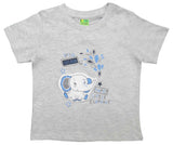 Clothe Funn Baby Boys Elephant Printed Half Sleeve T-Shirt & Shorts Set, Grey Melange/Navy
Half Sleeve T-Shirt & Shorts