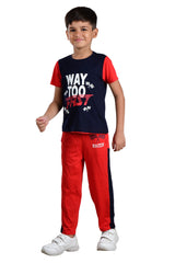 Clothe Funn Boys Fast Printed Half Sleeve T-Shirt & Pant Set, Navy/Red
Half Sleeve T-Shirt & Pant