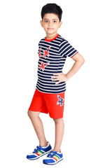 Clothe Funn Boys Fly Printed Half Sleeve T-Shirt & Shorts Set, Black/Red
Half Sleeve T-Shirt & Shorts