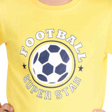 Clothe Funn Boys Football Printed Half Sleeve T-Shirt & Pant Set, Yellow/Navy
Half Sleeve T-Shirt & Pant