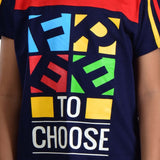 Clothe Funn Boys Free Printed Half Sleeve T-Shirt & Shorts Set, Navy/Gold
Half Sleeve T-Shirt & Shorts