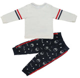Clothe Funn Baby Boys Happy Printed Full Sleeve T-Shirt & Pant Set, Off-White/Navy
Full Sleeve T-Shirt & Pant