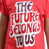 Clothe Funn Boys Future Printed Half Sleeve T-Shirt & Shorts Set, Coral/Military
Half Sleeve T-Shirt & Shorts