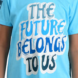 Clothe Funn Boys Future Printed Half Sleeve T-Shirt & Shorts Set, T.Blue/Military
Half Sleeve T-Shirt & Shorts