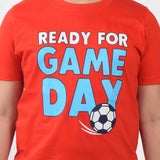 Clothe Funn Boys Game Printed Half Sleeve T-Shirt & Shorts Set, Red/Ecru Melange
Half Sleeve T-Shirt & Shorts