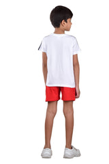 Clothe Funn Boys Gamer Printed Half Sleeve T-Shirt & Shorts Set, White/Red
Half Sleeve T-Shirt & Shorts