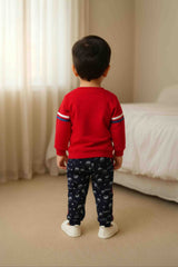 Clothe Funn Baby Boys Happy Printed Full Sleeve T-Shirt & Pant Set, Red/Navy
Full Sleeve T-Shirt & Pant