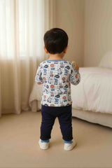 Clothe Funn Baby Boys Hello Printed Full Sleeve T-Shirt & Pant Set, Off-White/Black
Full Sleeve T-Shirt & Pant