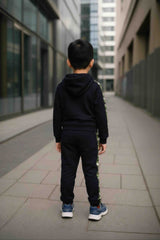 Clothe Funn Boys Camouflage Printed Full Sleeve Jacket & Track Pant Set, Black
Full Sleeve Jacket & Track Pant