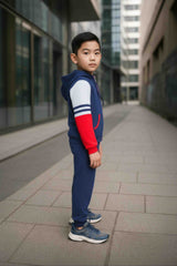 Clothe Funn Boys Cool Printed Full Sleeve Jacket & Track Pant Set, Navy/Red
Full Sleeve Jacket & Track Pant 