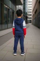 Clothe Funn Boys Cool Printed Full Sleeve Jacket & Track Pant Set, Navy/Red
Full Sleeve Jacket & Track Pant 