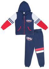 Clothe Funn Boys Cool Printed Full Sleeve Jacket & Track Pant Set, Navy/Red
Full Sleeve Jacket & Track Pant 