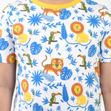 Clothe Funn Boys Jungle Printed Half Sleeve T-Shirt & Shorts Set, Off-White/Olive
Half Sleeve T-Shirt & Shorts