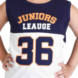 Clothe Funn Boys Junior Printed Sleeveless T-Shirt & Shorts Set, Navy/Orange
Half Sleeve T-Shirt & Shorts