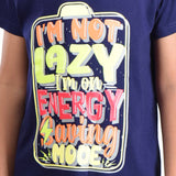 Clothe Funn Boys Lazy Printed Half Sleeve T-Shirt & Shorts Set, Navy/Acid Green
Half Sleeve T-Shirt & Shorts