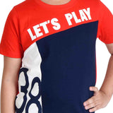 Clothe Funn Boys Lets Play Printed Half Sleeve T-Shirt & Shorts Set, Navy/Red
Half Sleeve T-Shirt & Shorts