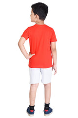 Clothe Funn Boys Lets Play Printed Half Sleeve T-Shirt & Shorts Set, Navy/Red
Half Sleeve T-Shirt & Shorts