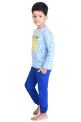 Clothe Funn Boys Life Printed Full Sleeve T-Shirt & Pant Set, Sky Blue/Royal
Full Sleeve T-Shirt & Pant