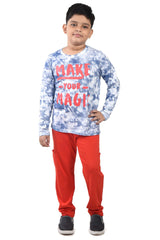 Clothe Funn Boys Magic Printed Full Sleeve T-Shirt & Pant Set, White/Cherry
Full Sleeve T-Shirt & Pant