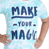 Clothe Funn Boys Magic Printed Half Sleeve T-Shirt & Shorts Set, White/Navy
Half Sleeve T-Shirt & Shorts