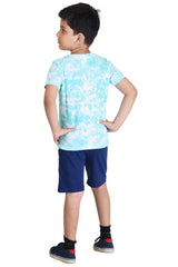 Clothe Funn Boys Magic Printed Half Sleeve T-Shirt & Shorts Set, White/Navy
Half Sleeve T-Shirt & Shorts
