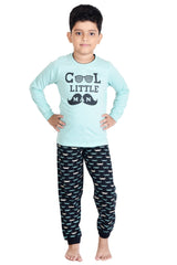 Clothe Funn Boys Mustache Printed Full Sleeve T-Shirt & Pant Set, Olive/Black
Full Sleeve T-Shirt & Pant