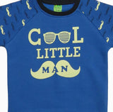 Clothe Funn Boys Mustache Printed 
Sweatshirt, Blue AOP
Full Sleeves Sweatshirt
