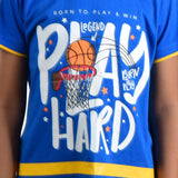 Clothe Funn Boys Net Printed Half Sleeve T-Shirt & Shorts Set, Royal/Gold
Half Sleeve T-Shirt & Shorts