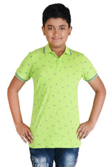 Clothe Funn Boys Glasses Printed Polo T-Shirt, Lime
Half Sleeve T-Shirt