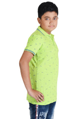 Clothe Funn Boys Glasses Printed Polo T-Shirt, Lime
Half Sleeve T-Shirt