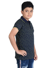Clothe Funn Boys Bolt Printed Polo T-Shirt, Navy
Half Sleeve T-Shirt