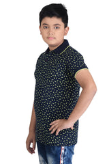 Clothe Funn Boys Bolt Printed Polo T-Shirt, Navy
Half Sleeve T-Shirt