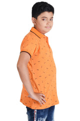 Clothe Funn Boys Sunglass Printed Polo T-Shirt, Orange
Half Sleeve T-Shirt