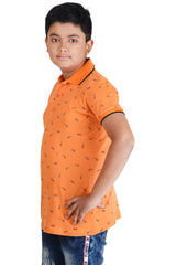 Clothe Funn Boys Sunglass Printed Polo T-Shirt, Orange
Half Sleeve T-Shirt
