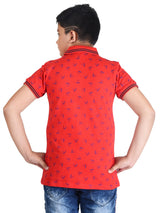 Clothe Funn Boys Sail Printed Polo T-Shirt, Red
Half Sleeve T-Shirt
