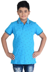 Clothe Funn Boys Sunglasses Printed Polo T-Shirt, T.Blue
Half Sleeve T-Shirt