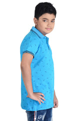 Clothe Funn Boys Sunglasses Printed Polo T-Shirt, T.Blue
Half Sleeve T-Shirt